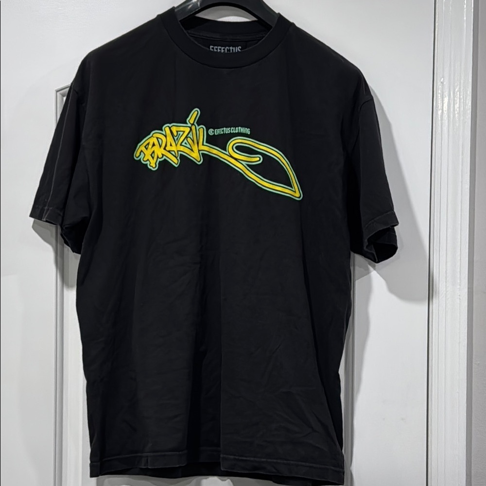 Effectus Clothing Black Graphic Brazil T-Shirt Size Men’s XL